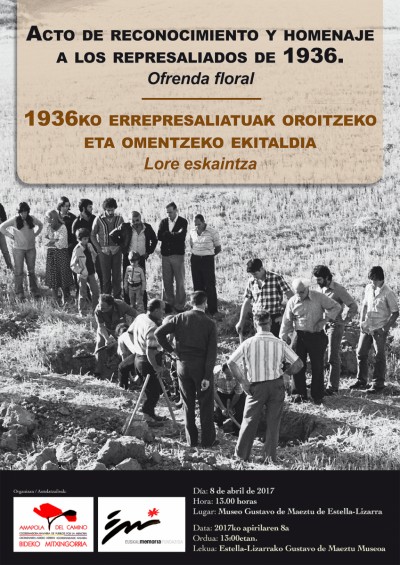 ACTO DE RECONOCIMIENTO Y HOMENAJE A LOS REPRESALIADOS DE 1936